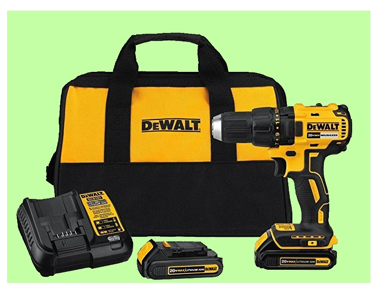 Brushless drill driver and tool bag from www.ladiestoolkit.com